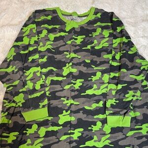 Green Camo Long Sleeve Tee